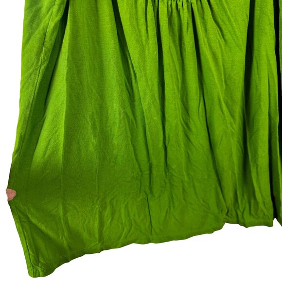 Premise Size XL Green Embroidered Trim Neckline Sleeveless Top - Picture 3 of 8